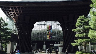 尾山神社のカエルオブジェと金沢建築旅行